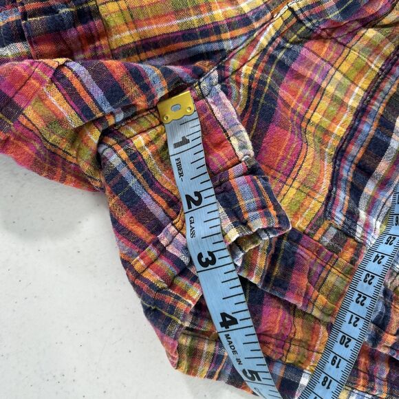 GAP Shorts Womens 4 Plaid Chino Rainbow‎ Colorful Preppy - Picture 6 of 6
